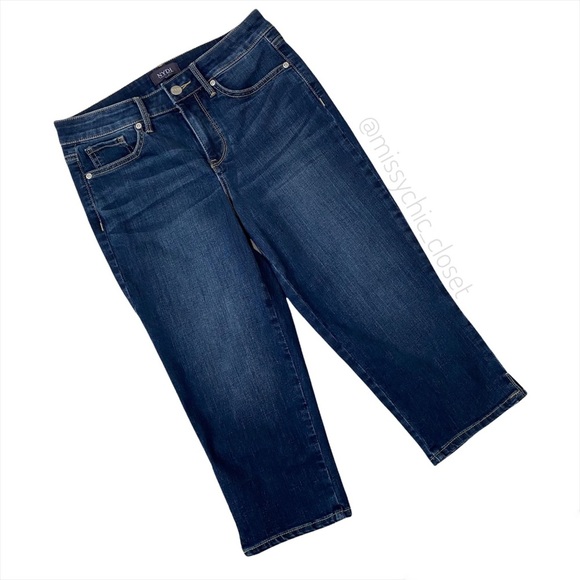 •NYDJ• Denim Cool Embrace Crop Jeans - Picture 4 of 12
